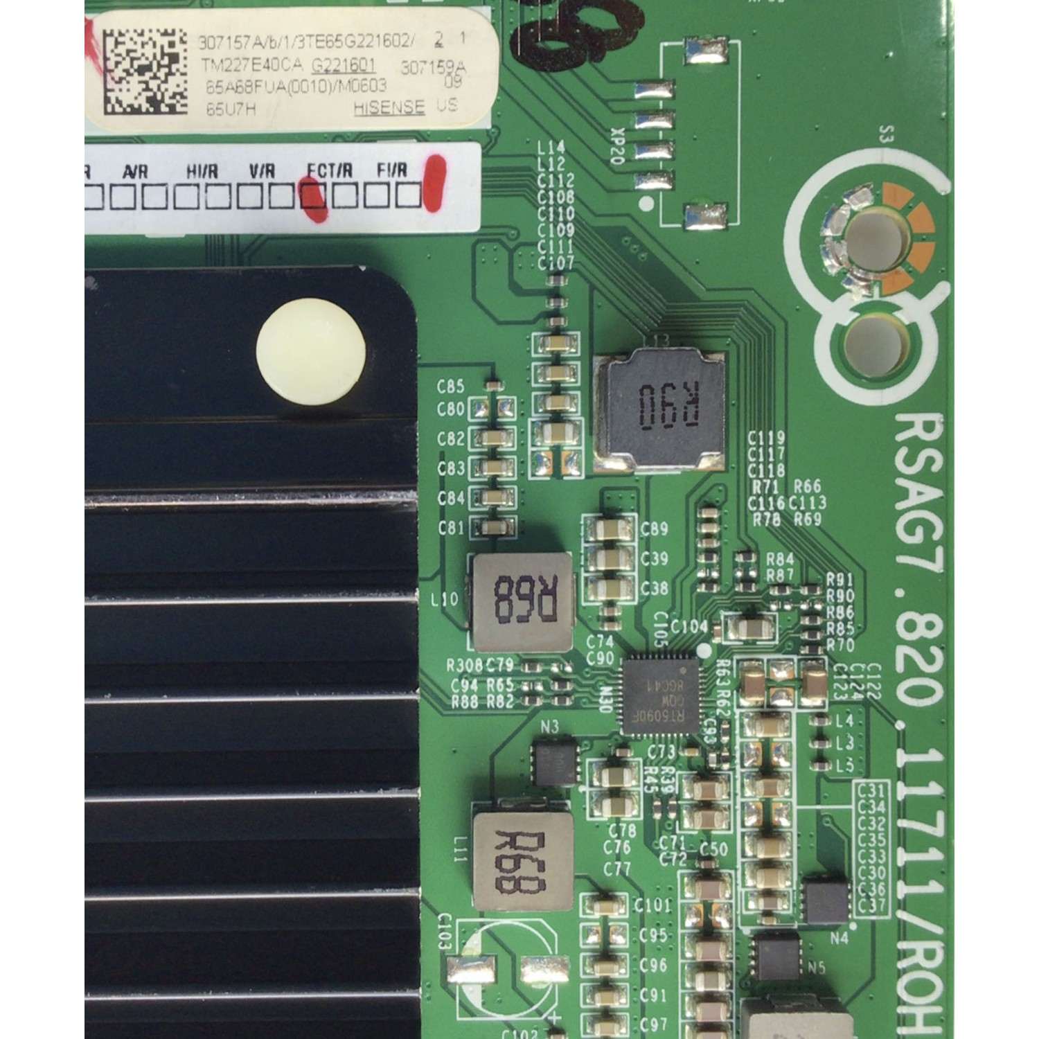 MAIN PARA PARA TV HISENSE ((GOOGLE TV)) / NUMERO DE PARTE 307157 / RSAG7.820.11711/ROH / 307159 / 65A68FUA(0010) / PANEL JHD650X3U53-T1L7\S0\FJ\GM\ROH / DISPLAY T650QVN07.8 / MODELO 65U7H 65A68FUA - Imagen 2